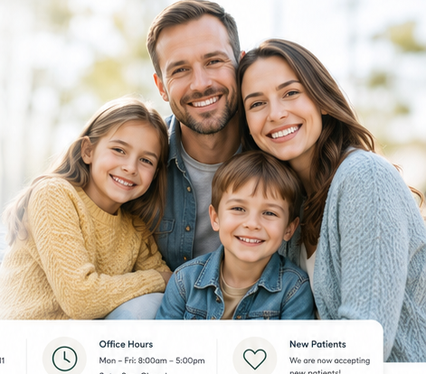 Smiling family